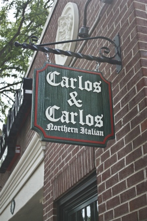 Carlos & Carlos; Exterior Wood Sign