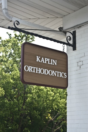 Kaplin Orthodontics; Exterior Wood Sign